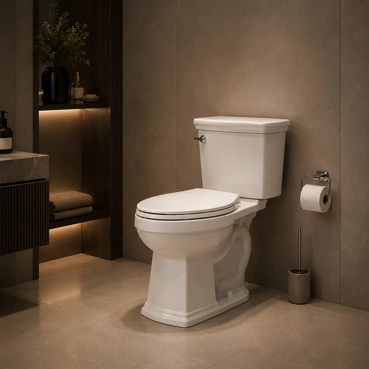Two Piece Floor Mounted Toilets